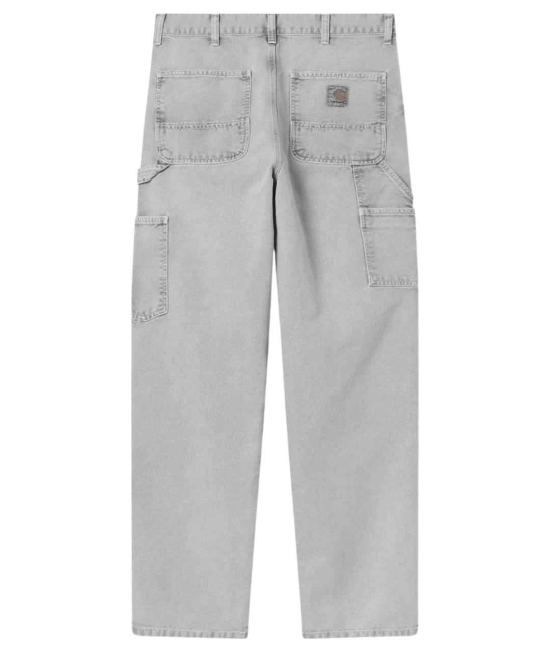 CARHARTT WIP Серые хлопковые повседневные брюки, фото 2