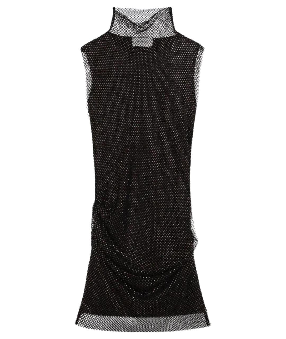 SPORTMAX Черное хлопковое коктейльное платье, фото 1