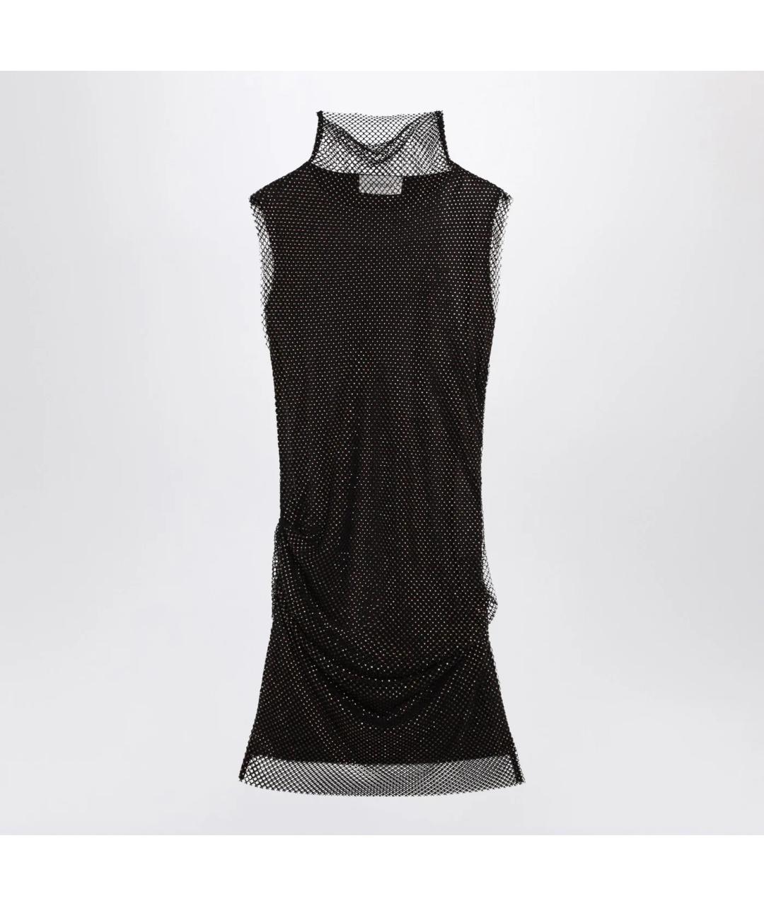 SPORTMAX Черное хлопковое коктейльное платье, фото 3