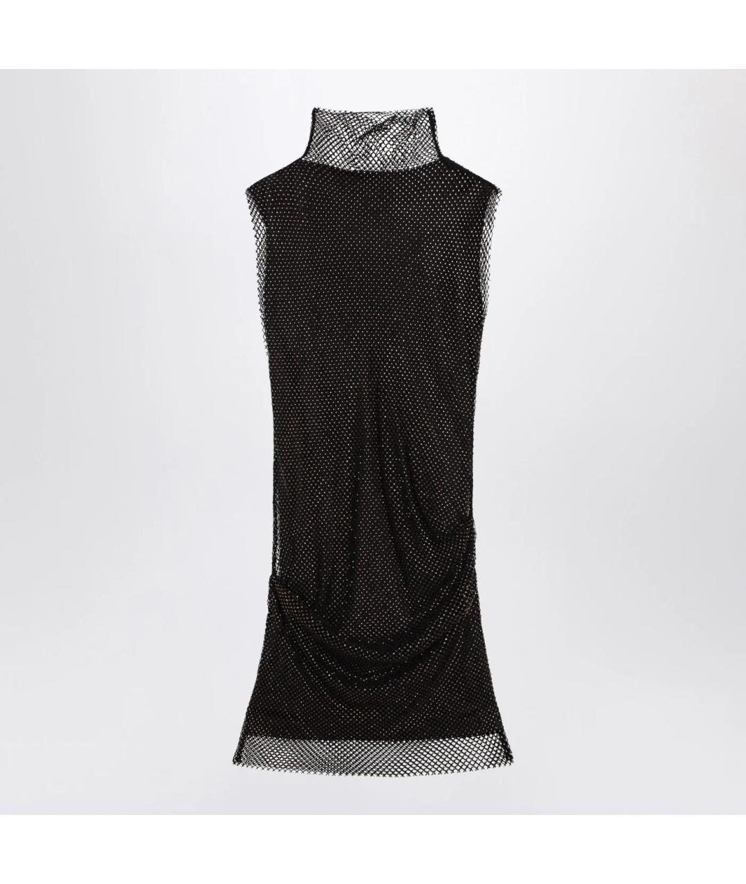 SPORTMAX Черное хлопковое коктейльное платье, фото 2