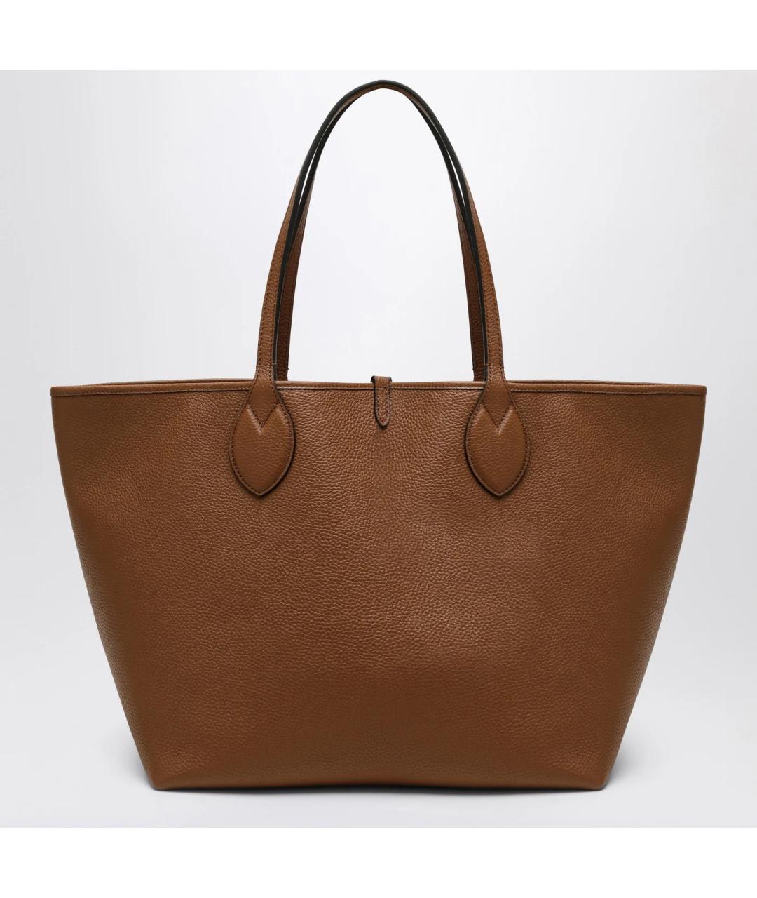 GUCCI Коричневая кожаная сумка тоут, фото 2