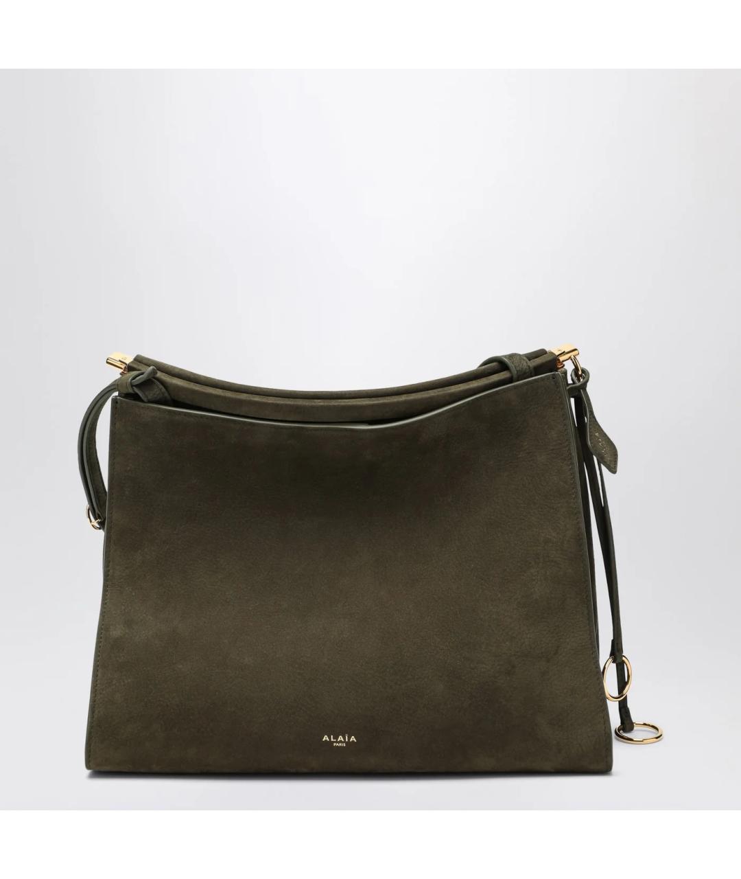 ALAIA Зеленая кожаная сумка через плечо, фото 3