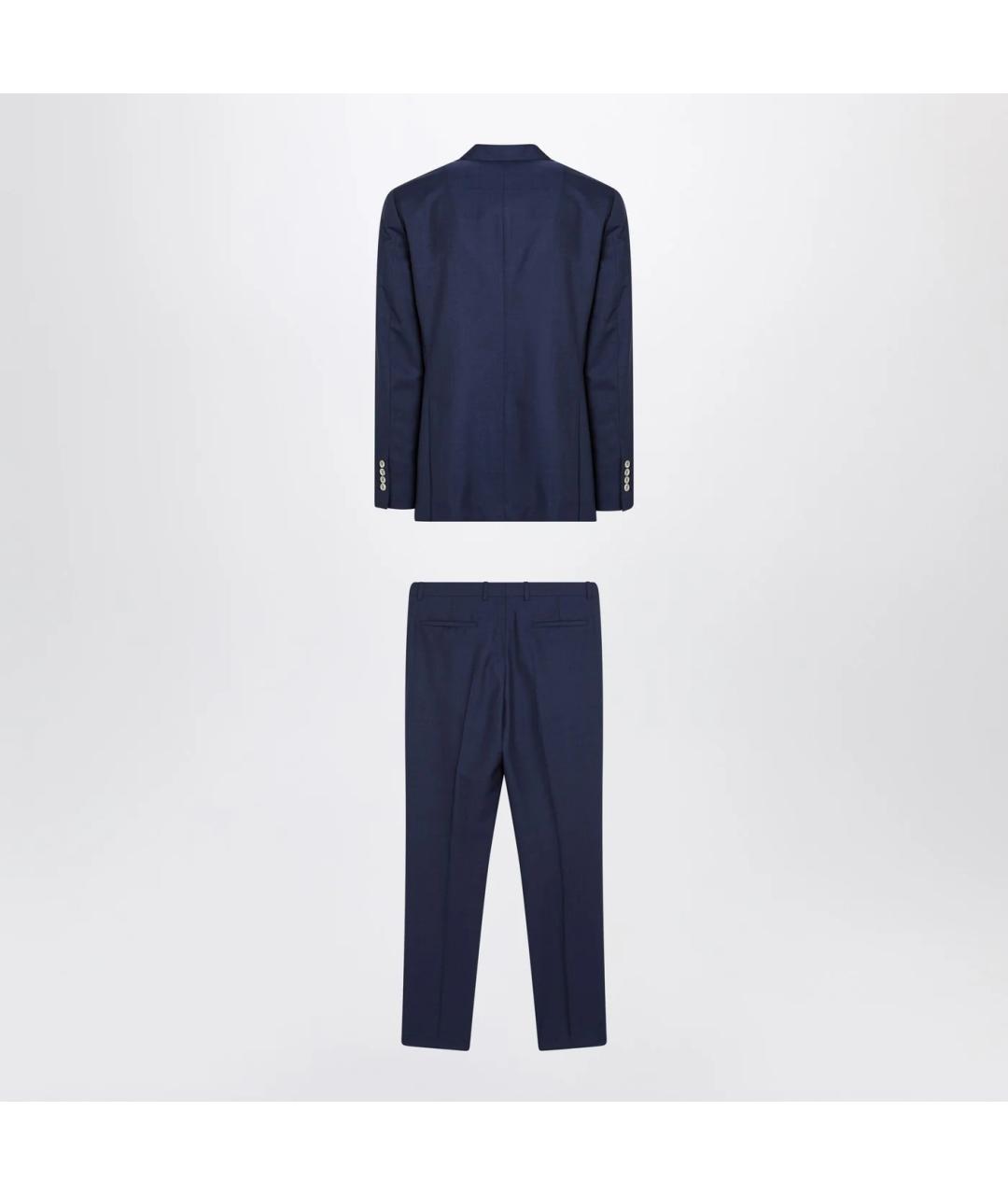BRUNELLO CUCINELLI Синий классический костюм, фото 2