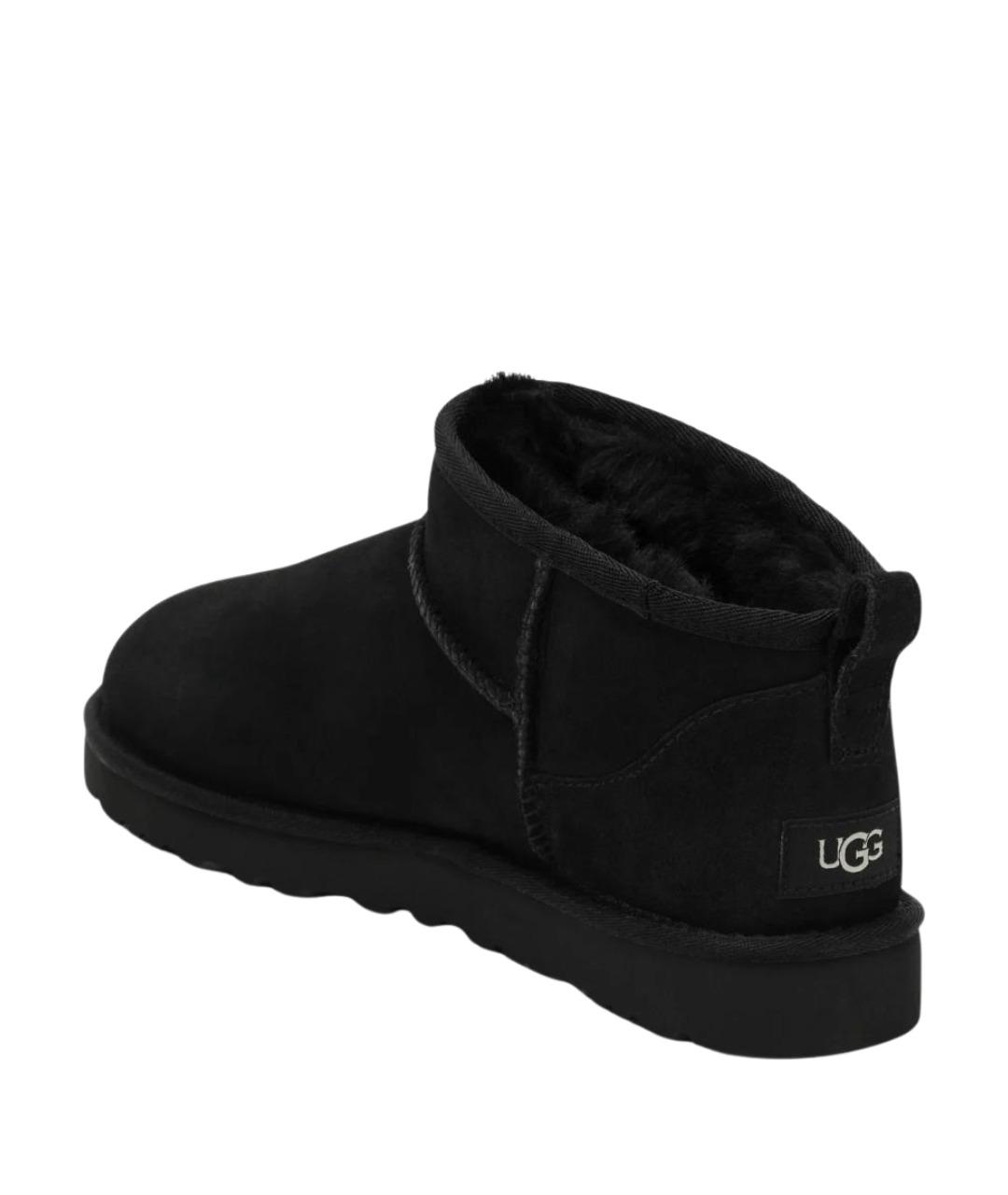 UGG AUSTRALIA Черные замшевые высокие ботинки, фото 2