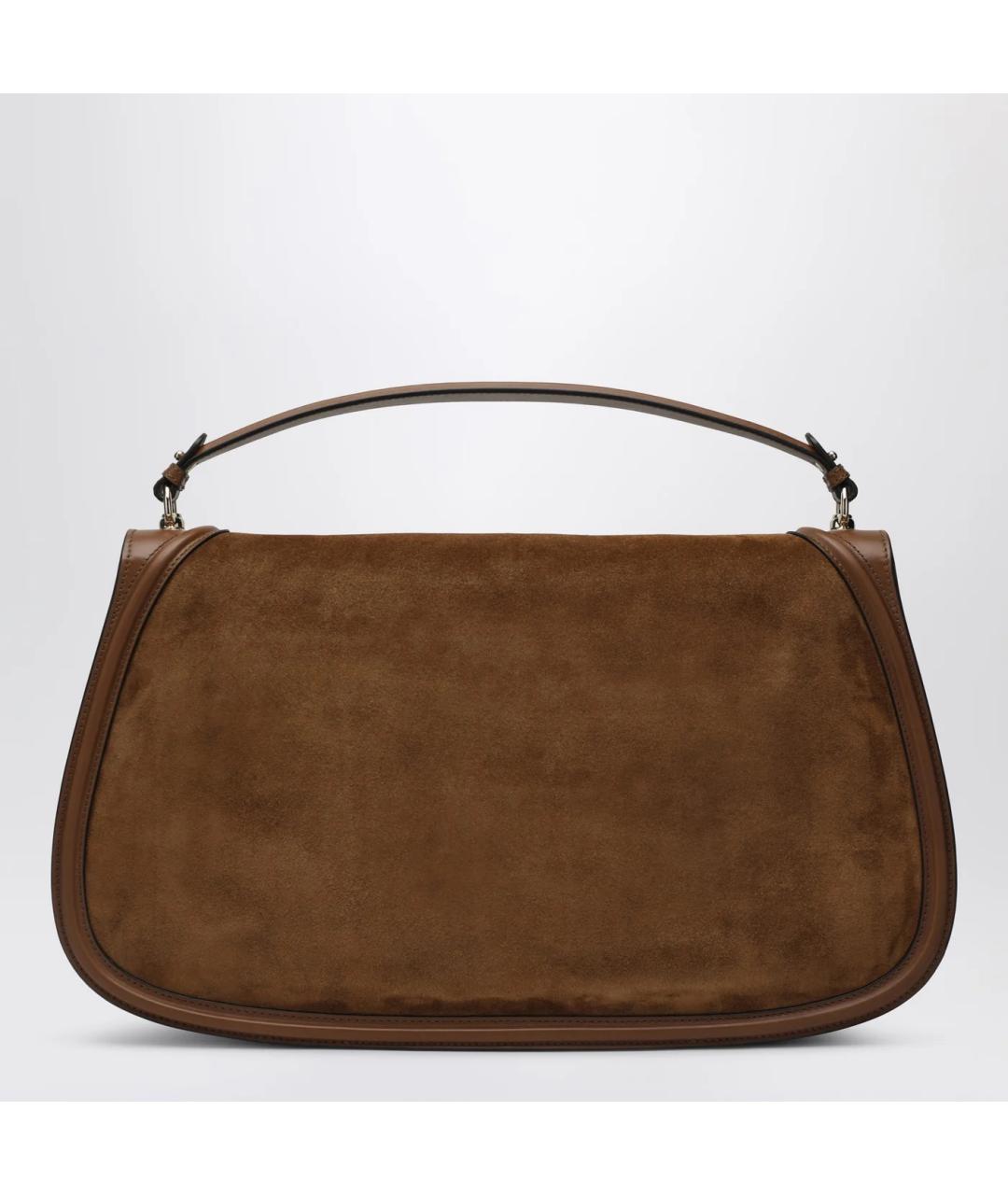 GUCCI Коричневая замшевая сумка через плечо, фото 2