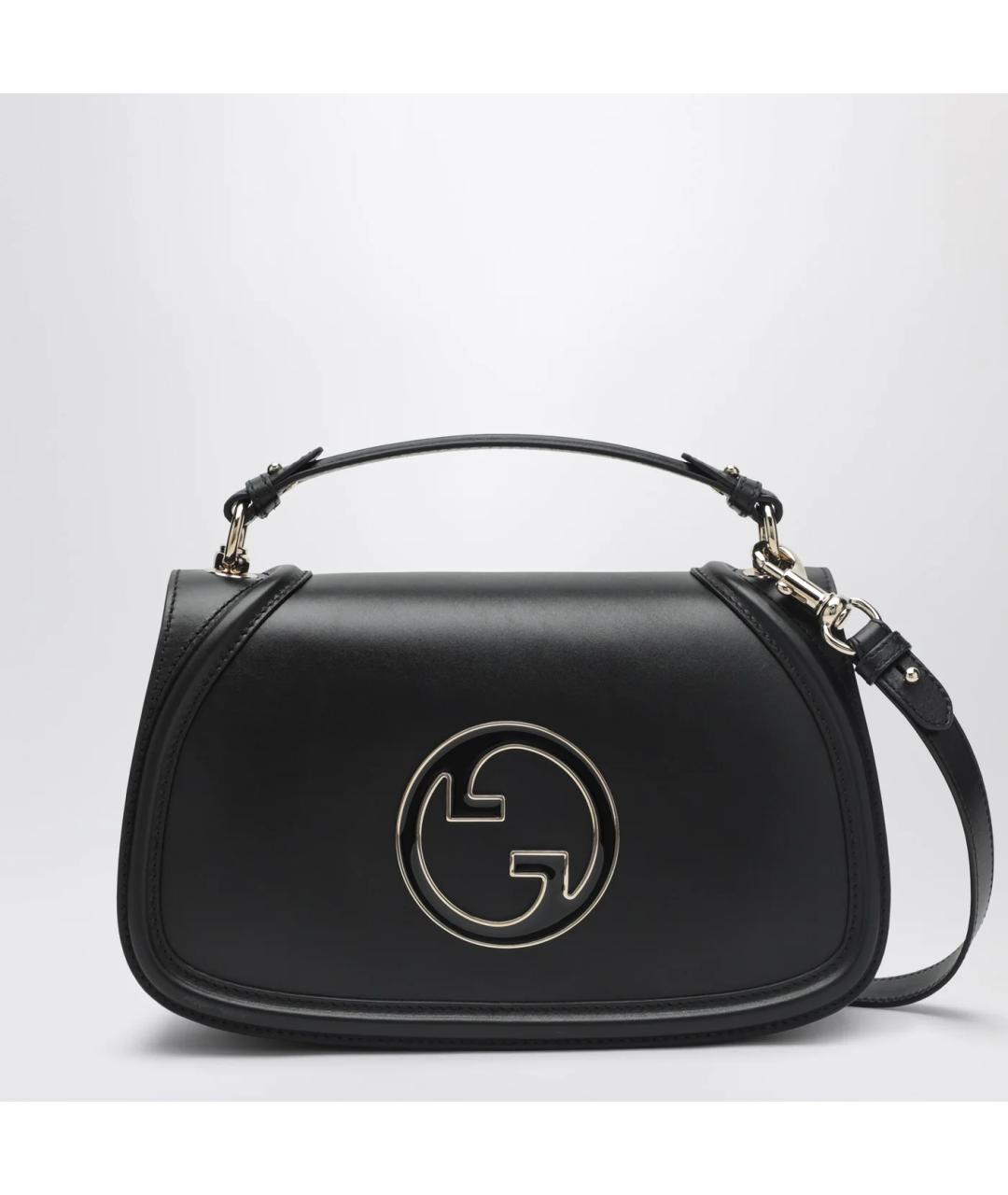 GUCCI Черная кожаная сумка через плечо, фото 3