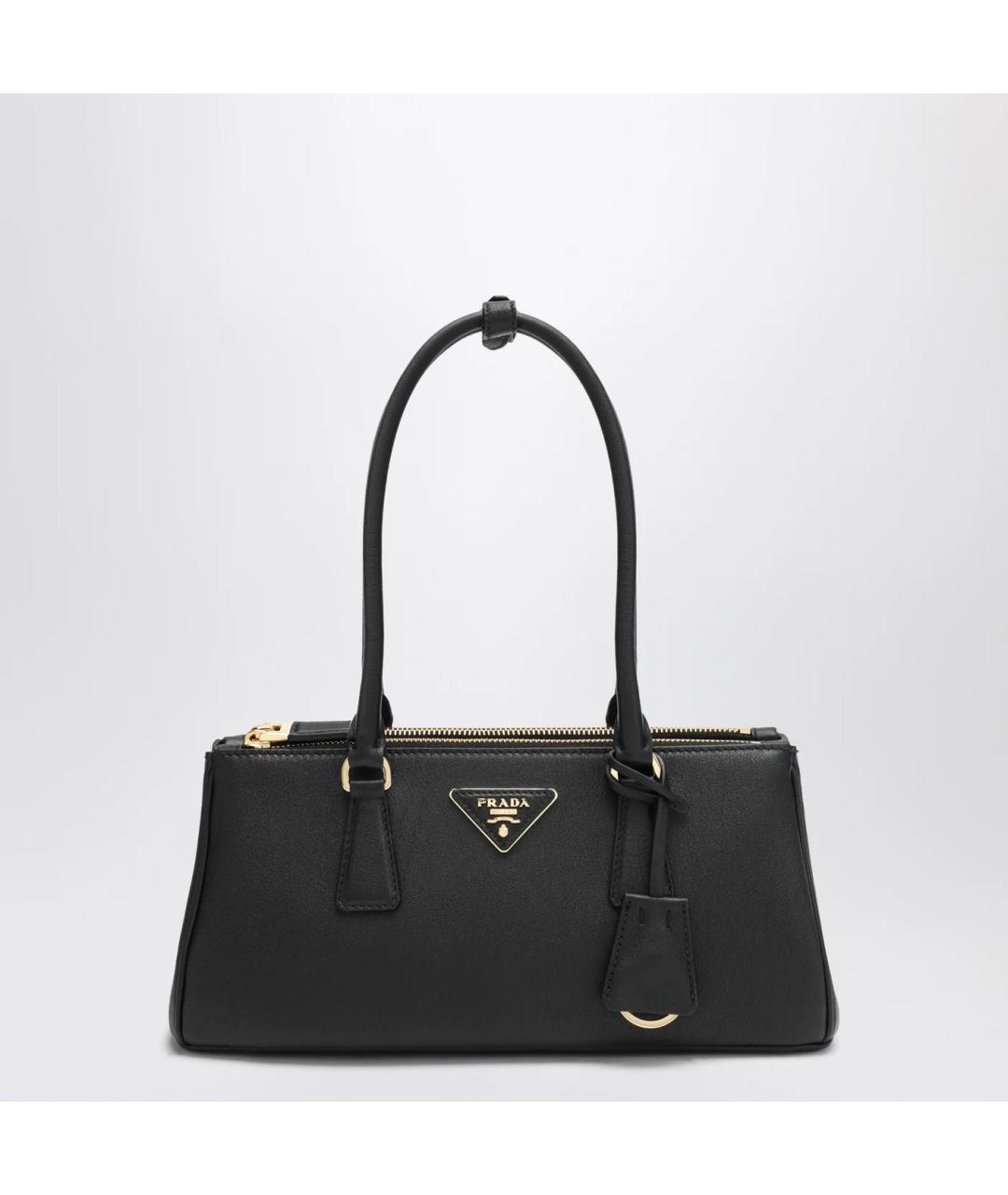 PRADA Черная кожаная сумка через плечо, фото 3
