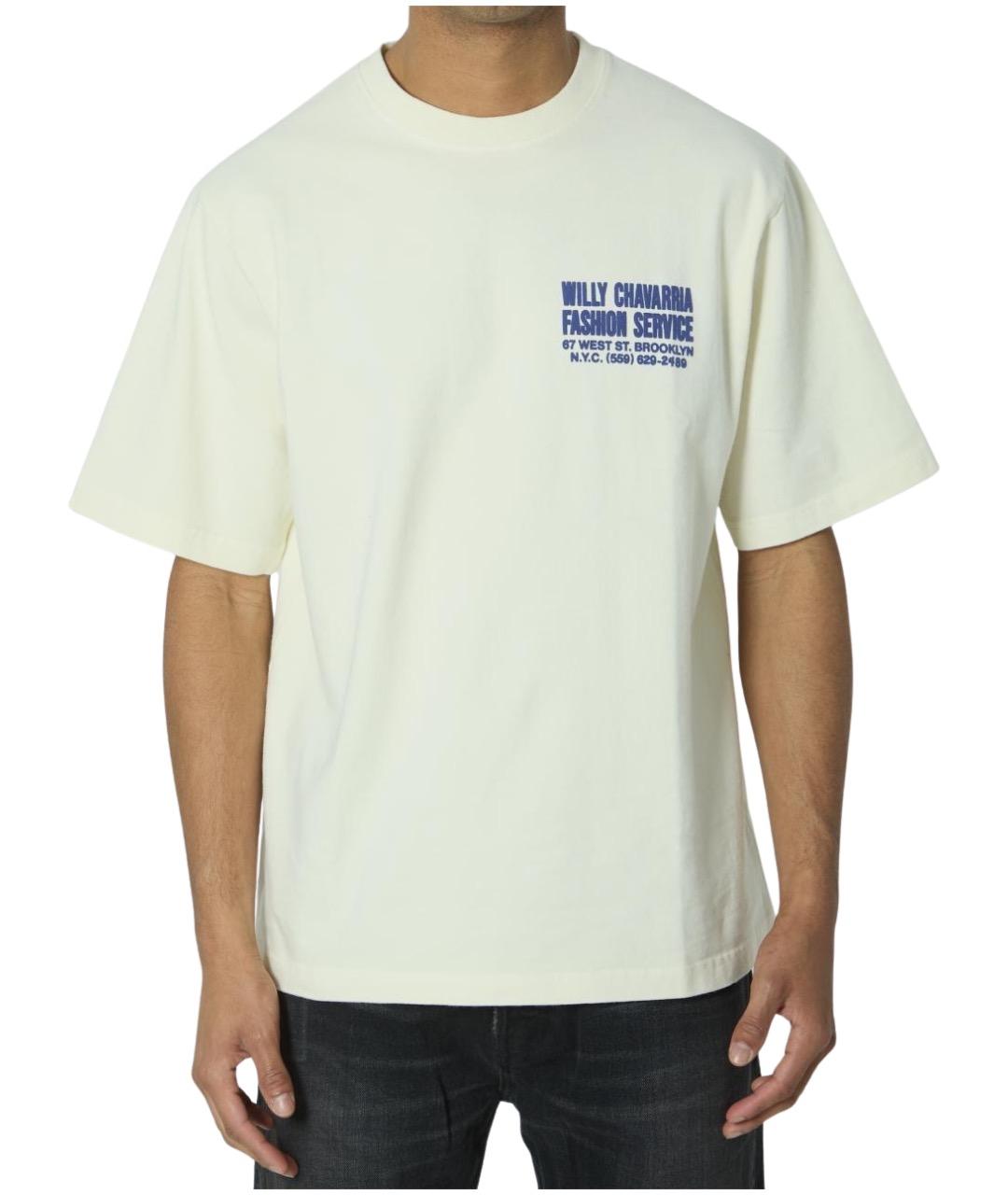 WILLY CHAVARRIA Бежевая хлопковая футболка, фото 1