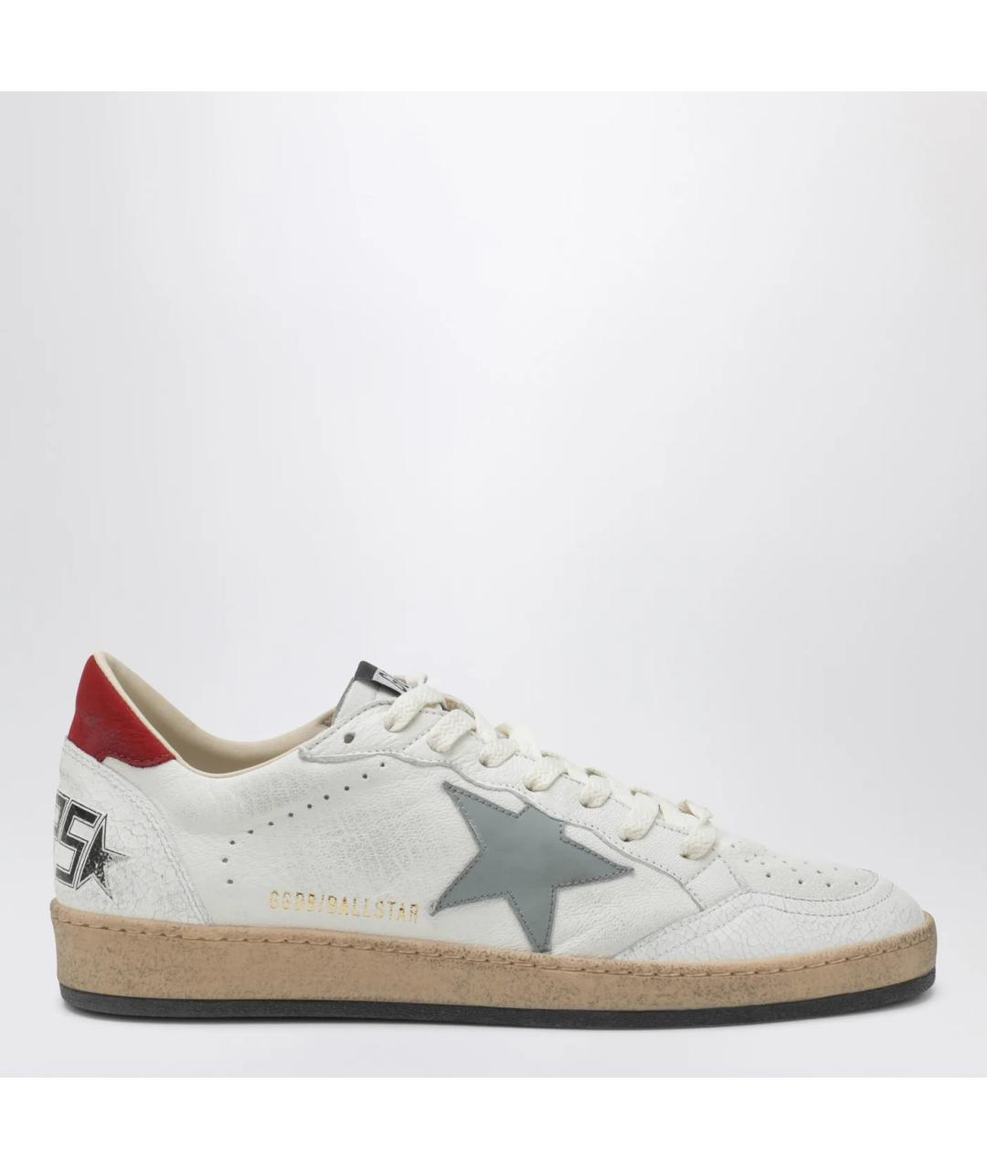 GOLDEN GOOSE DELUXE BRAND Белые кожаные низкие кроссовки / кеды, фото 3