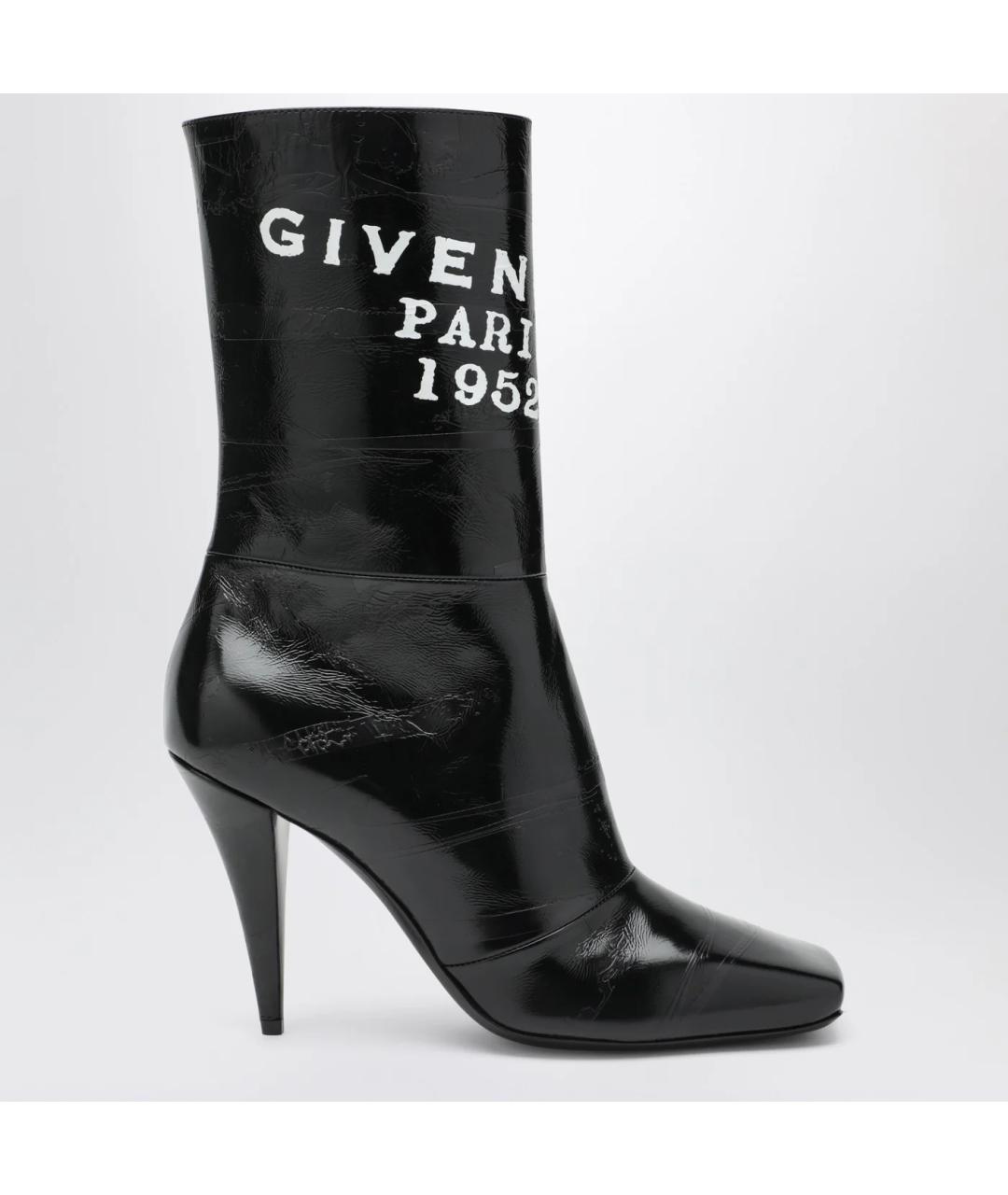 GIVENCHY Черные сапоги из лакированной кожи, фото 3
