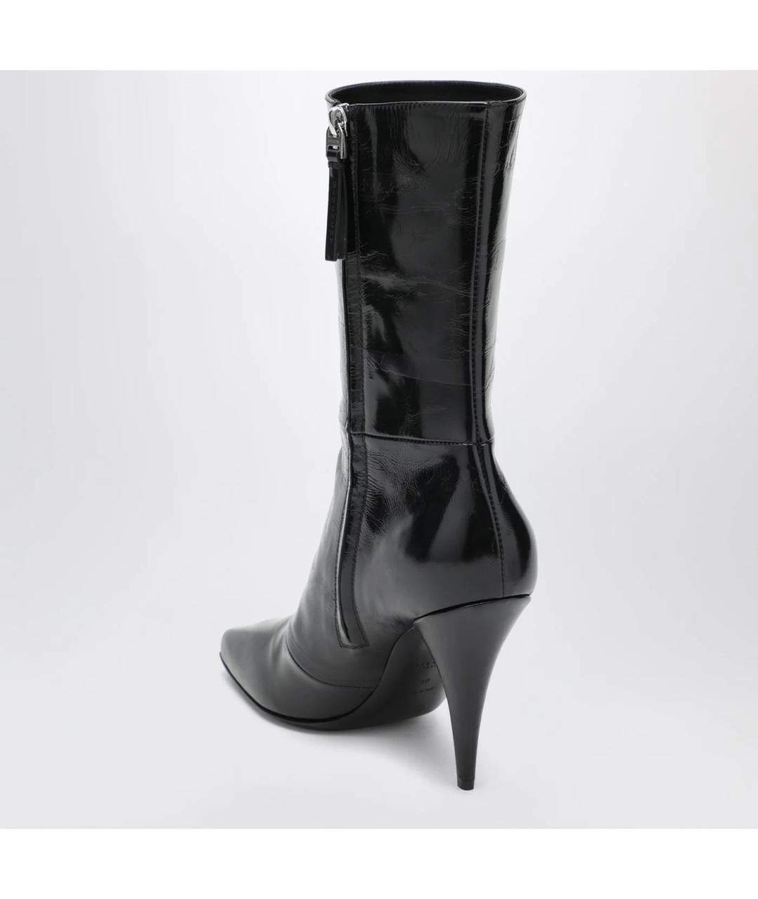 GIVENCHY Черные сапоги из лакированной кожи, фото 2