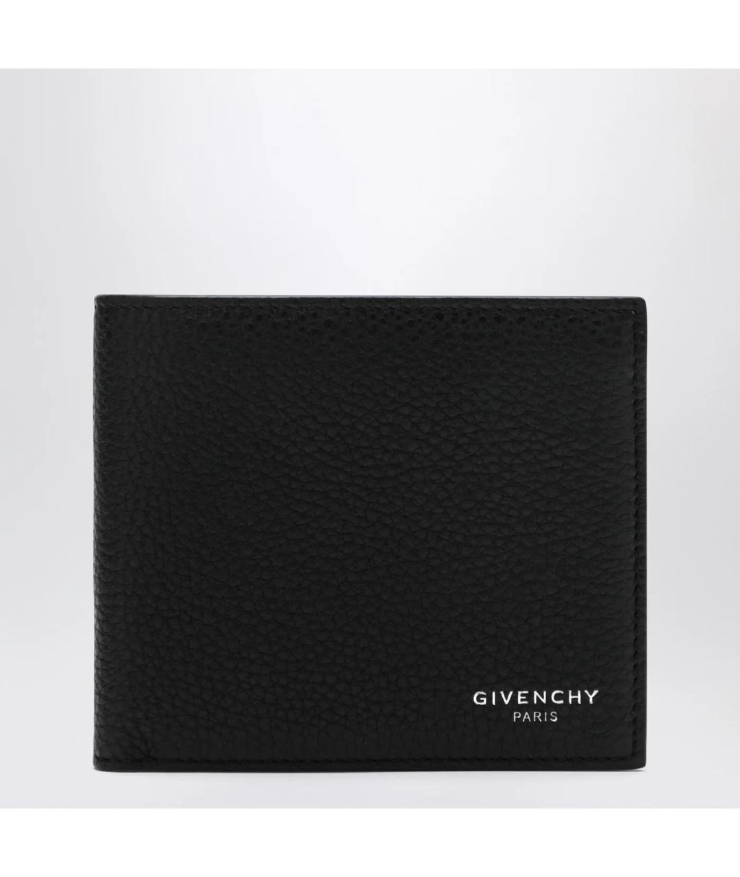 GIVENCHY Черный кожаный кошелек, фото 3