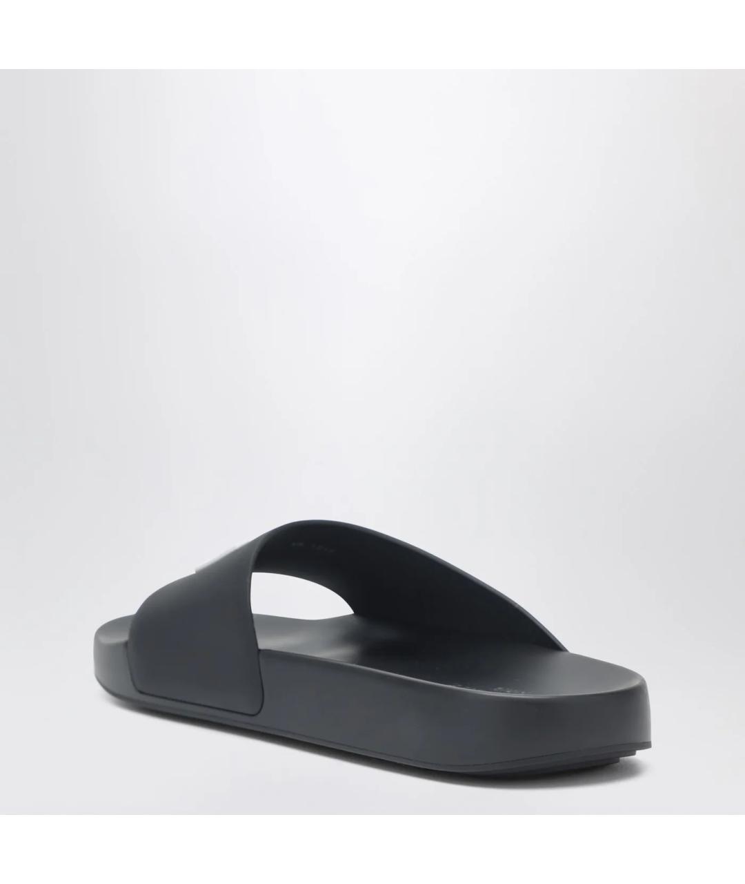 GIVENCHY Черные резиновые шлепанцы, фото 2