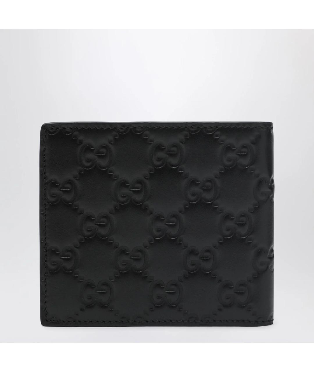 GUCCI Черный кожаный кошелек, фото 2