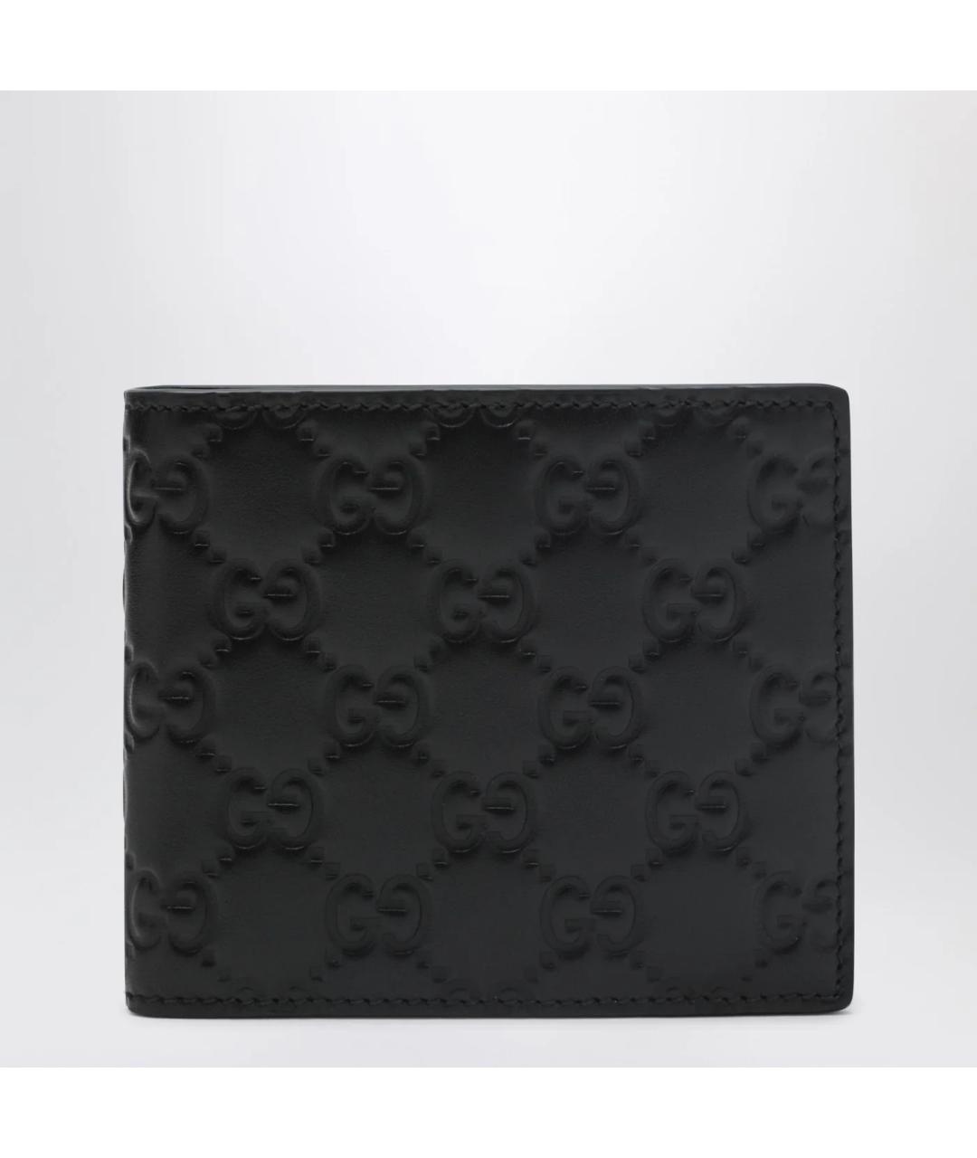 GUCCI Черный кожаный кошелек, фото 3