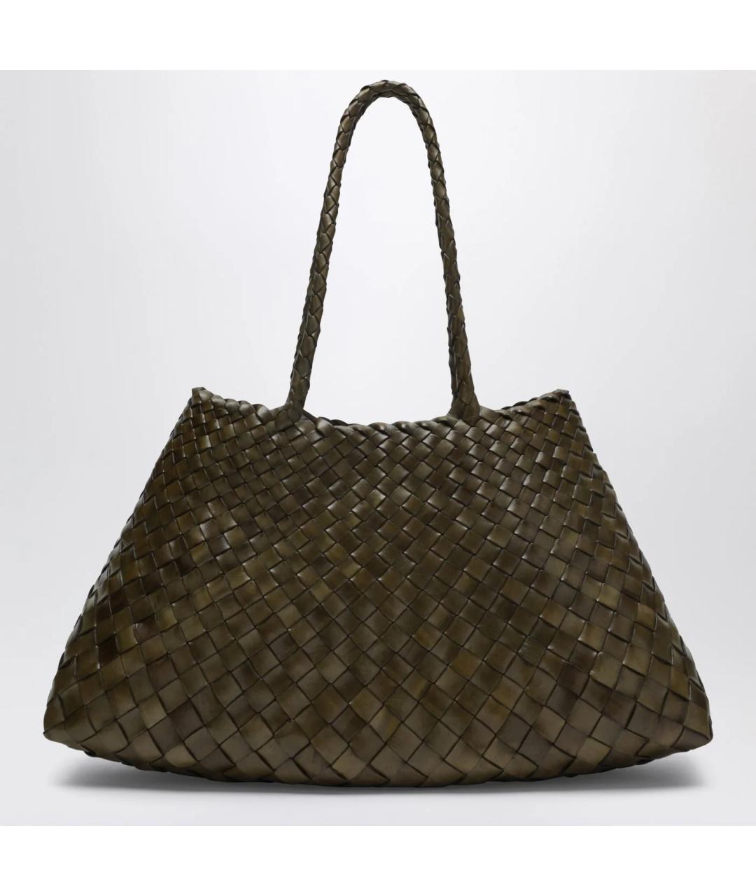 Dragon Diffusion Зеленая кожаная сумка тоут, фото 2