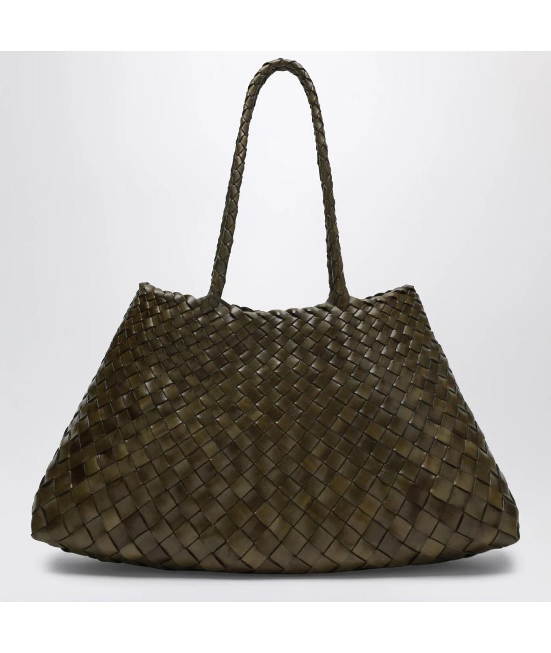 Dragon Diffusion Зеленая кожаная сумка тоут, фото 3