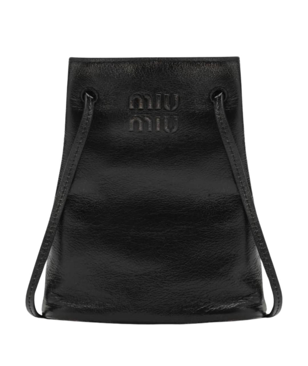 MIU MIU Коричневая кожаная сумка через плечо, фото 1