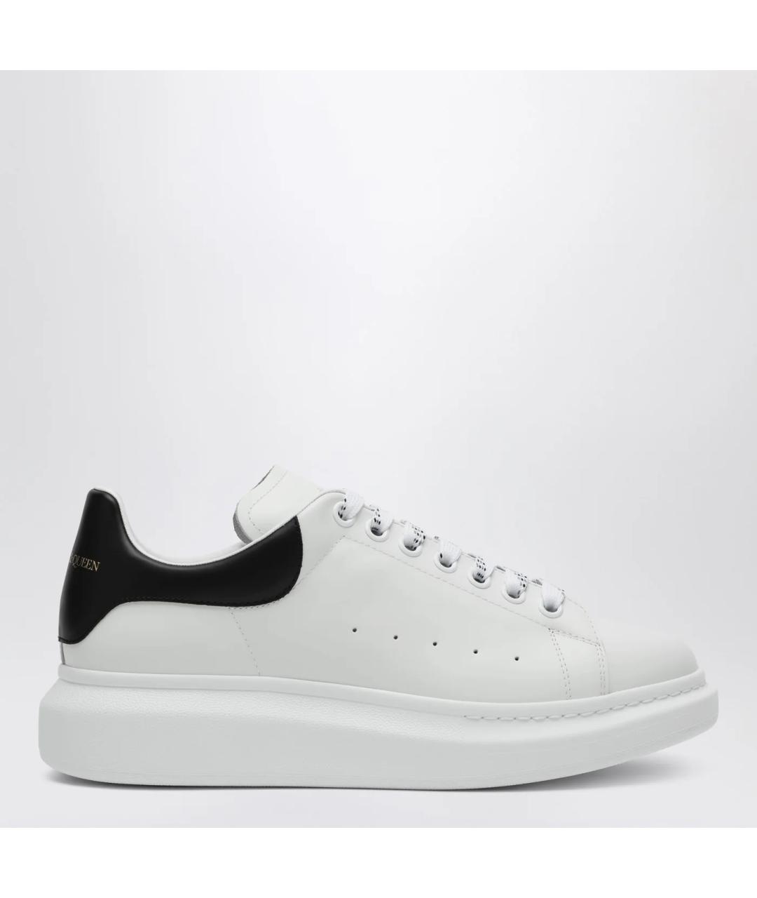 ALEXANDER MCQUEEN Белые кожаные низкие кроссовки / кеды, фото 3