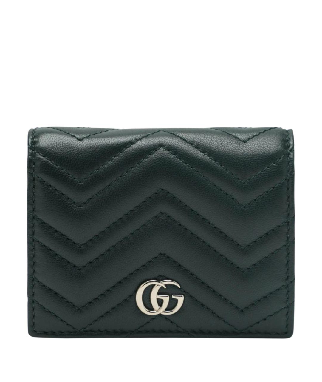GUCCI Зеленый кожаный кошелек, фото 1