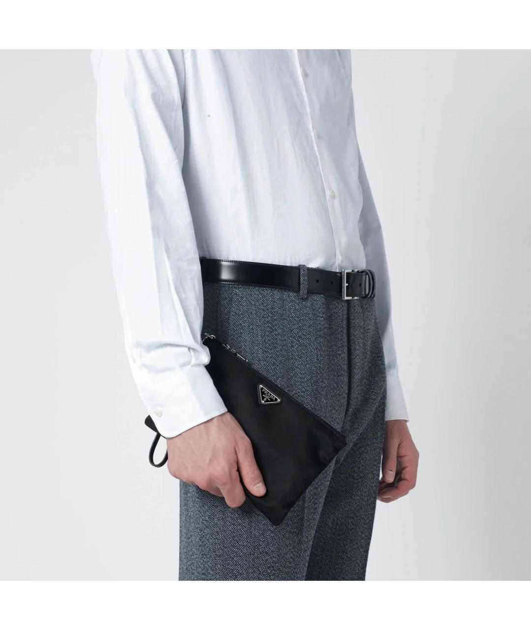 PRADA Черная синтетическая папка для документов, фото 2