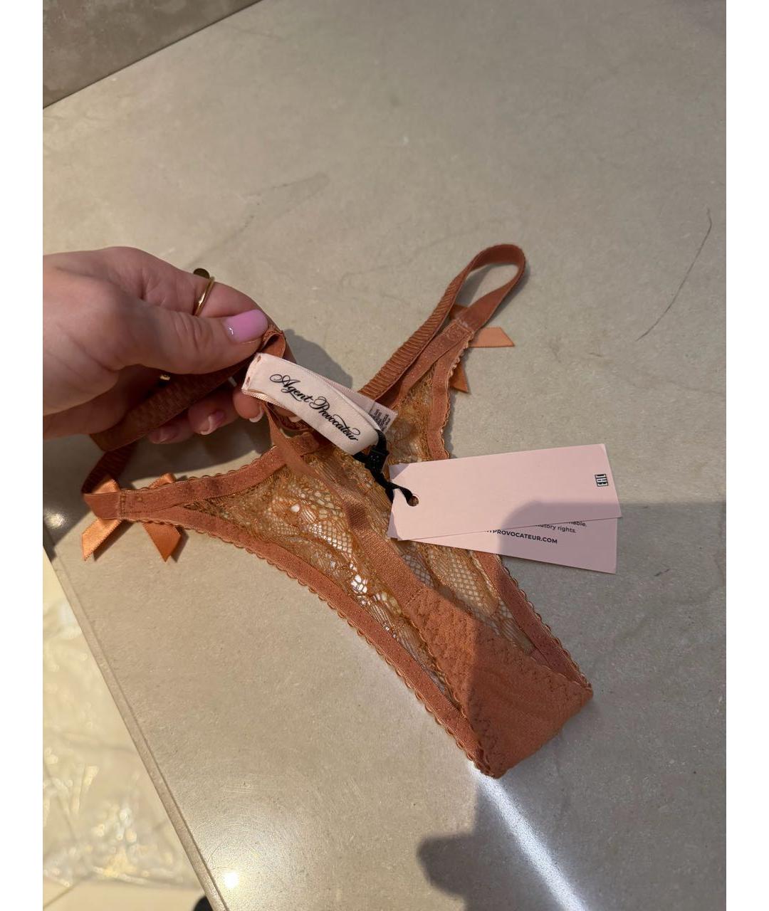 AGENT PROVOCATEUR Бежевые трусы, фото 6