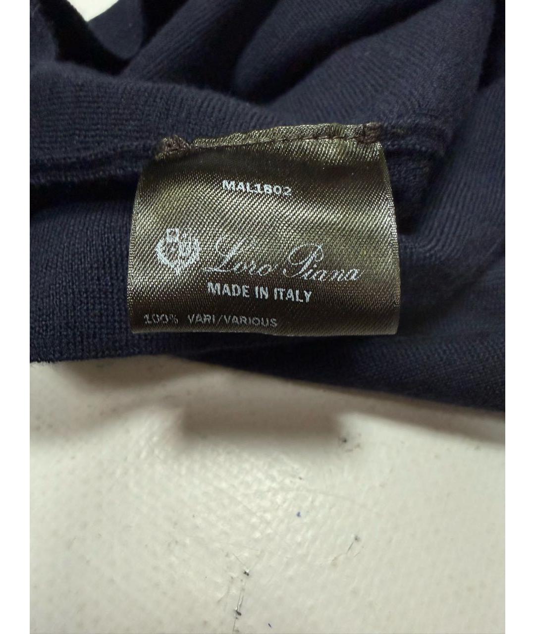 LORO PIANA Синий кашемировый джемпер / свитер, фото 5