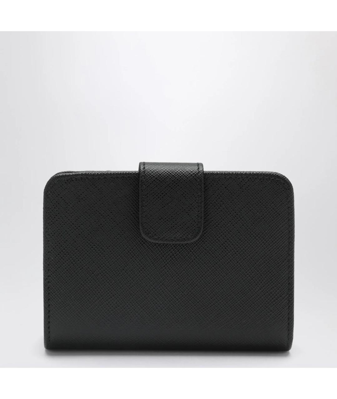 PRADA Черный кожаный кошелек, фото 2