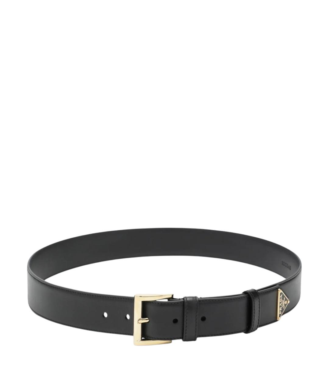 PRADA Черный кожаный ремень, фото 1