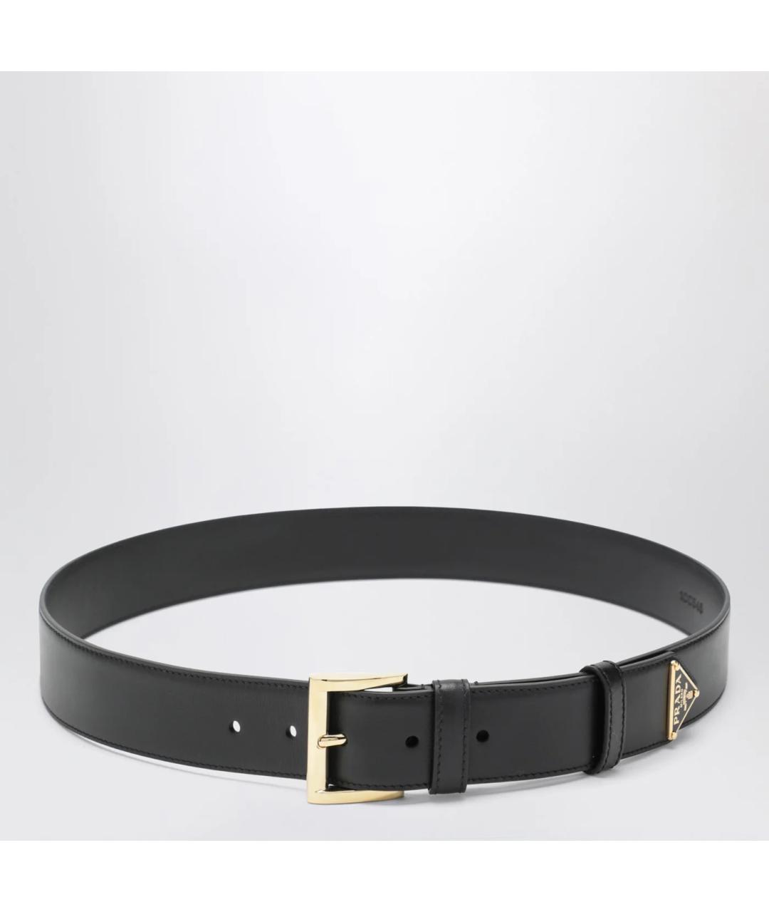 PRADA Черный кожаный ремень, фото 3