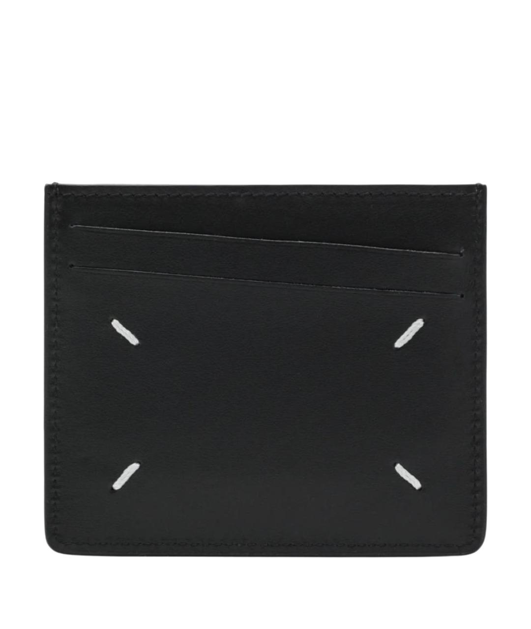 MAISON MARGIELA Черный кожаный кардхолдер, фото 1