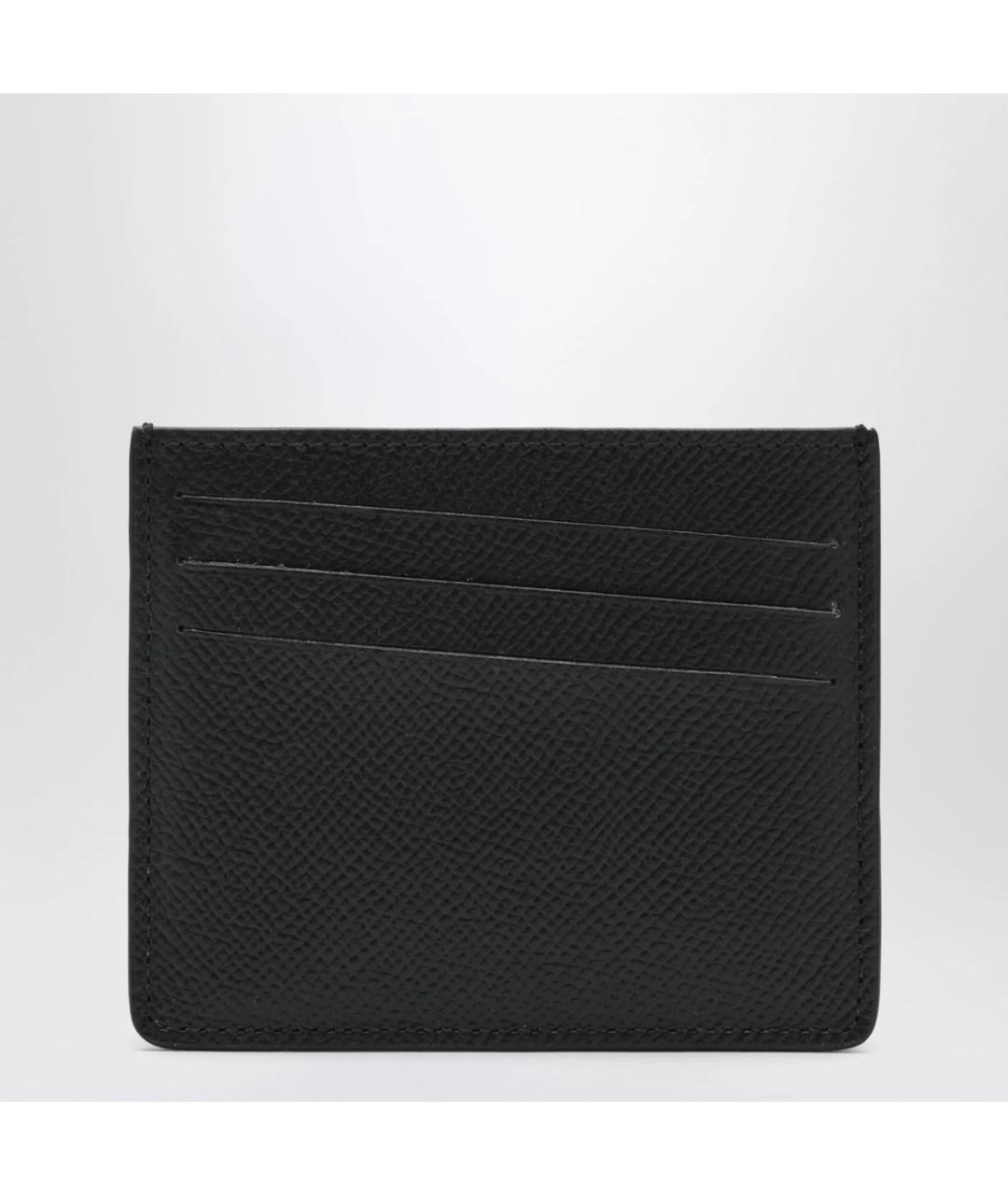 MAISON MARGIELA Черный кожаный кардхолдер, фото 2