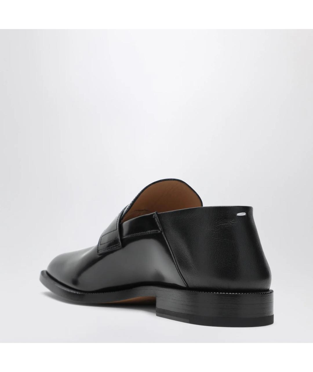 MAISON MARGIELA Черные кожаные лоферы, фото 2