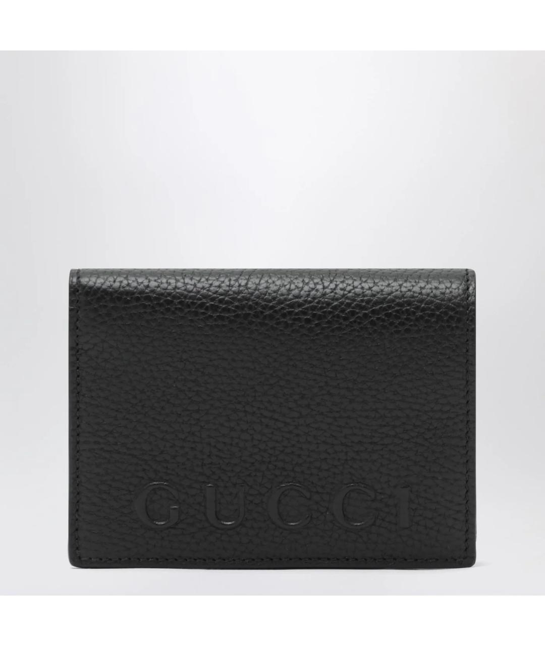 GUCCI Черный кожаный кардхолдер, фото 3