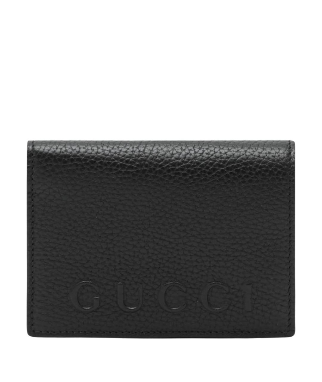 GUCCI Черный кожаный кардхолдер, фото 1