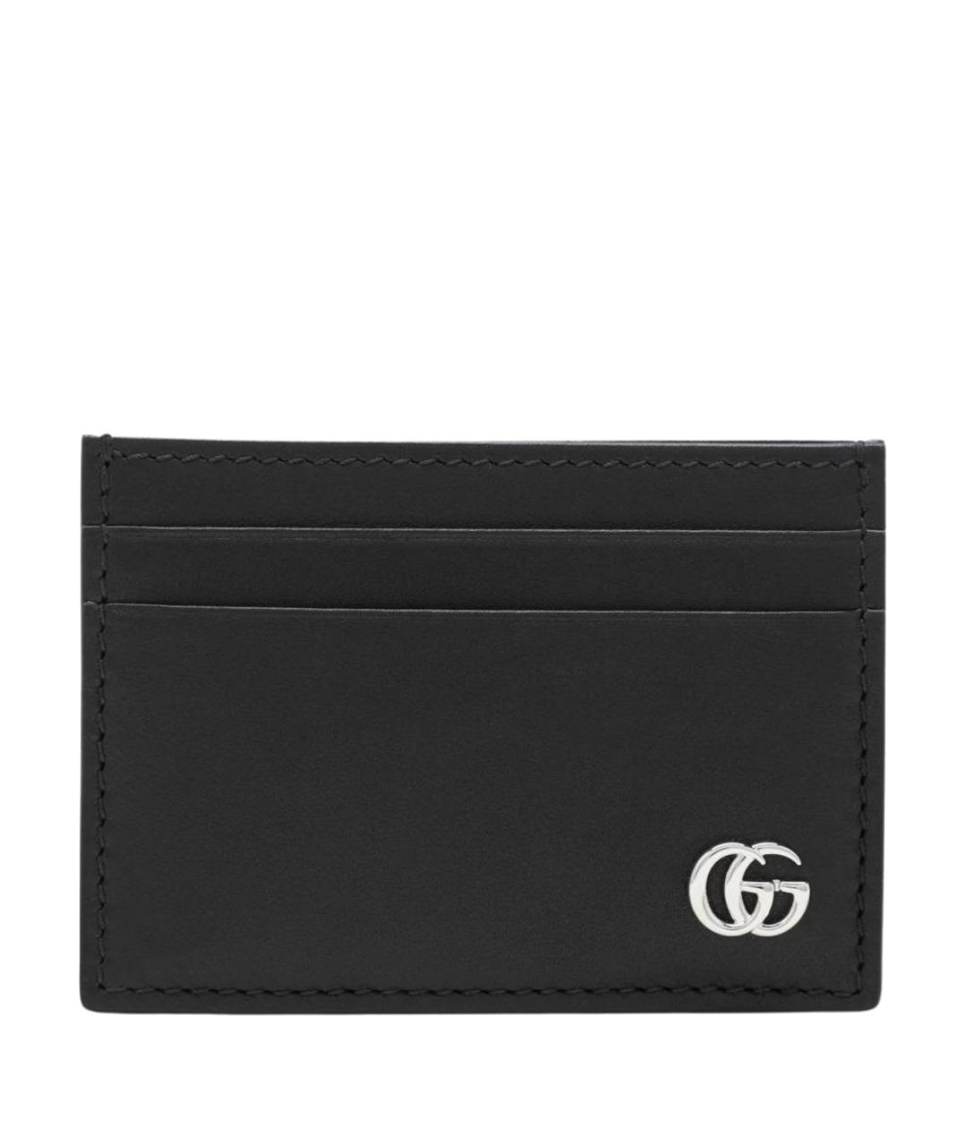 GUCCI Черный кожаный кардхолдер, фото 1
