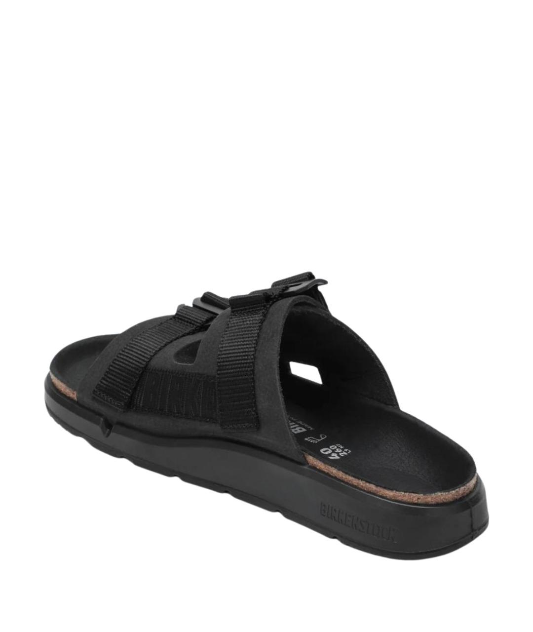 BIRKENSTOCK Черные кожаные мюли, фото 2