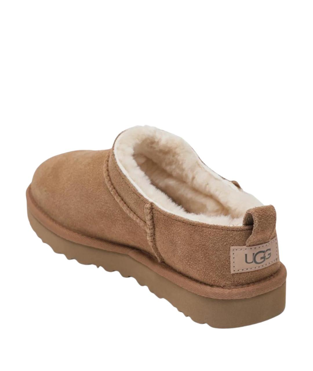 UGG AUSTRALIA Бежевые замшевые сапоги, фото 2