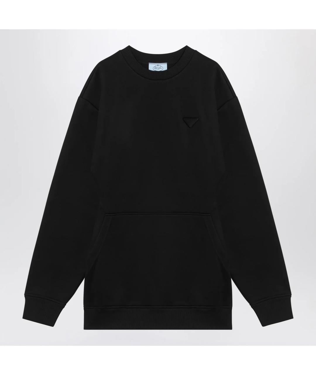 PRADA Черное хлопковое повседневное платье, фото 3