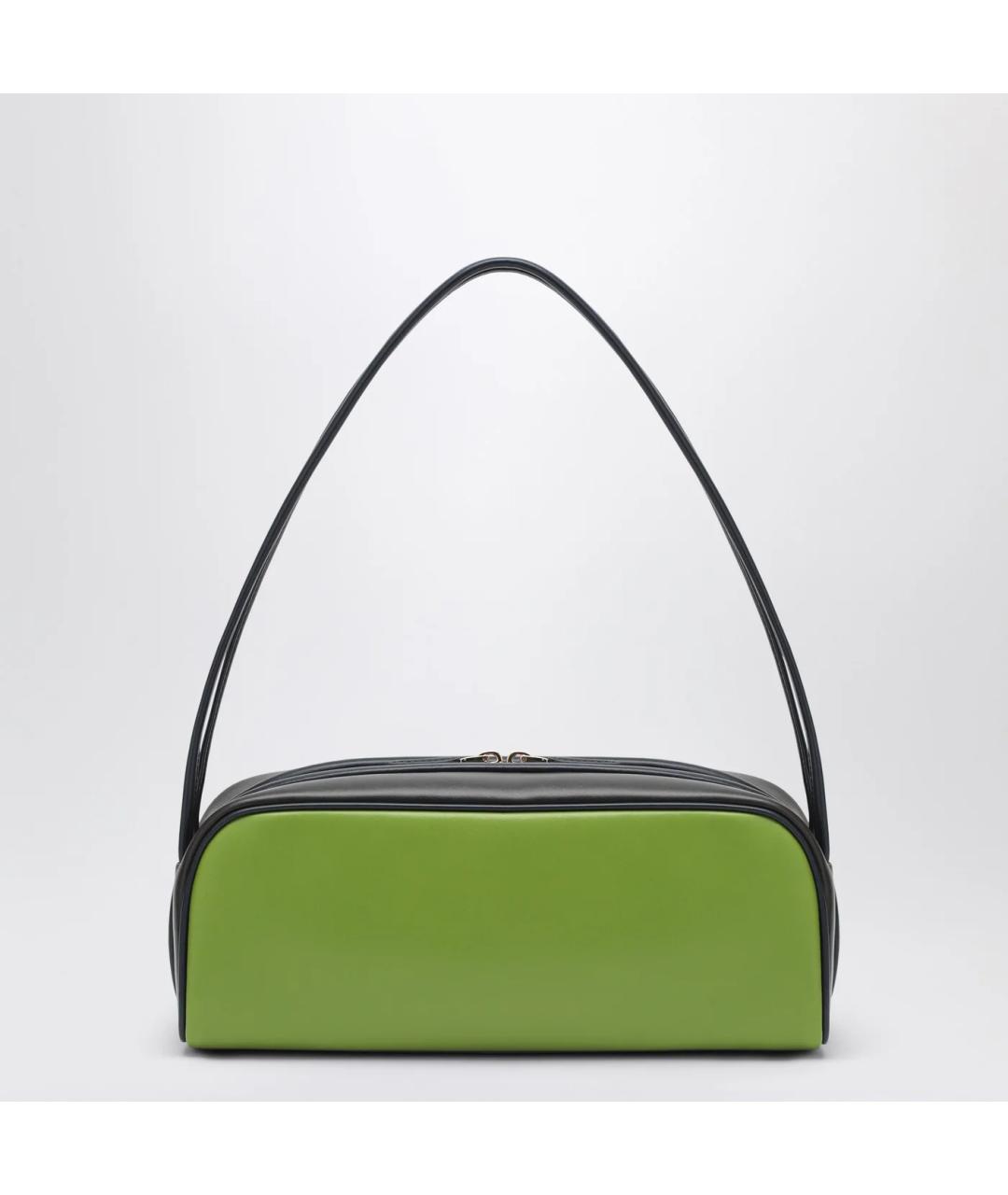 PRADA Зеленая кожаная сумка через плечо, фото 2