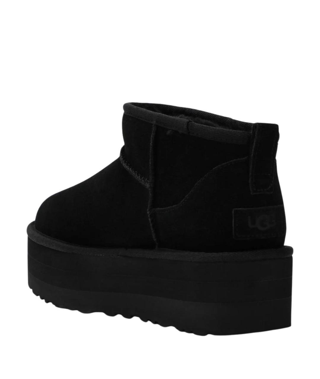 UGG AUSTRALIA Черные замшевые полусапоги, фото 2