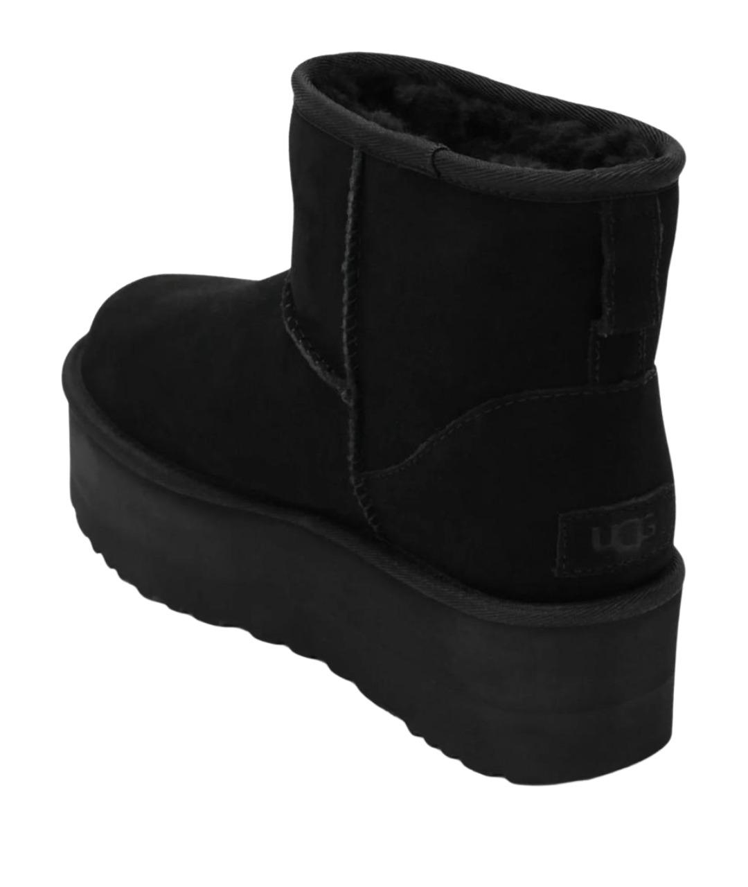 UGG AUSTRALIA Черные замшевые сапоги, фото 2