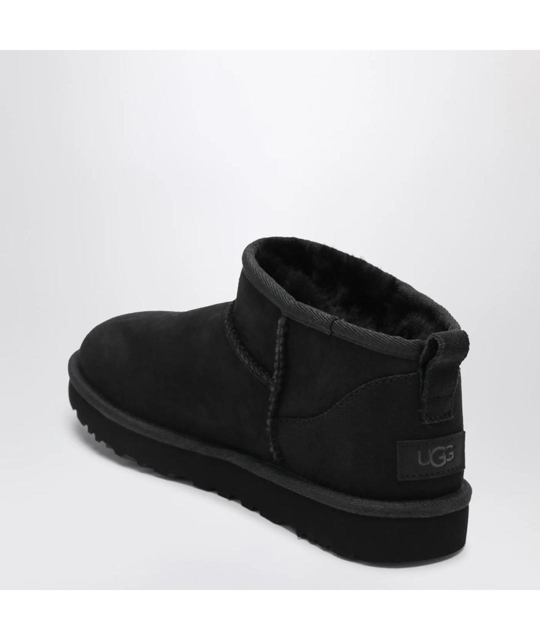 UGG AUSTRALIA Черные замшевые полусапоги, фото 2