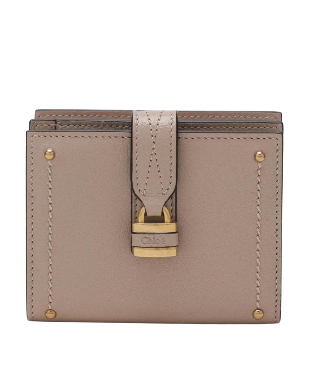 CHLOE Розовый кожаный кошелек, фото 1