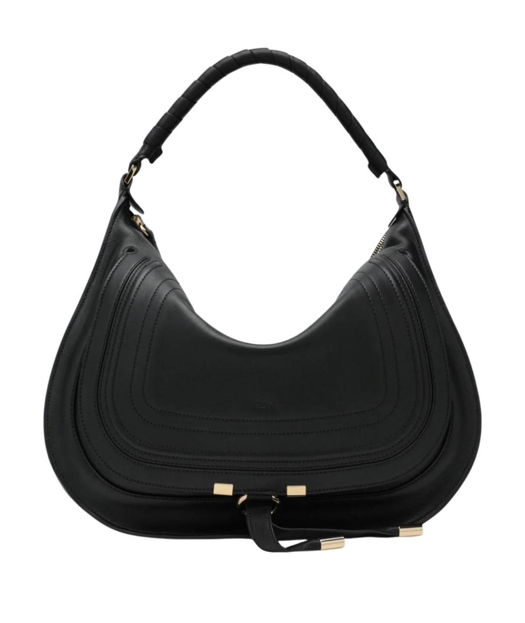 CHLOE Черная кожаная сумка через плечо, фото 1