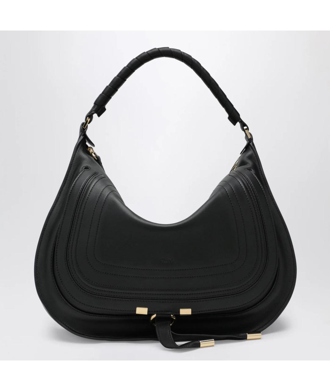 CHLOE Черная кожаная сумка через плечо, фото 3
