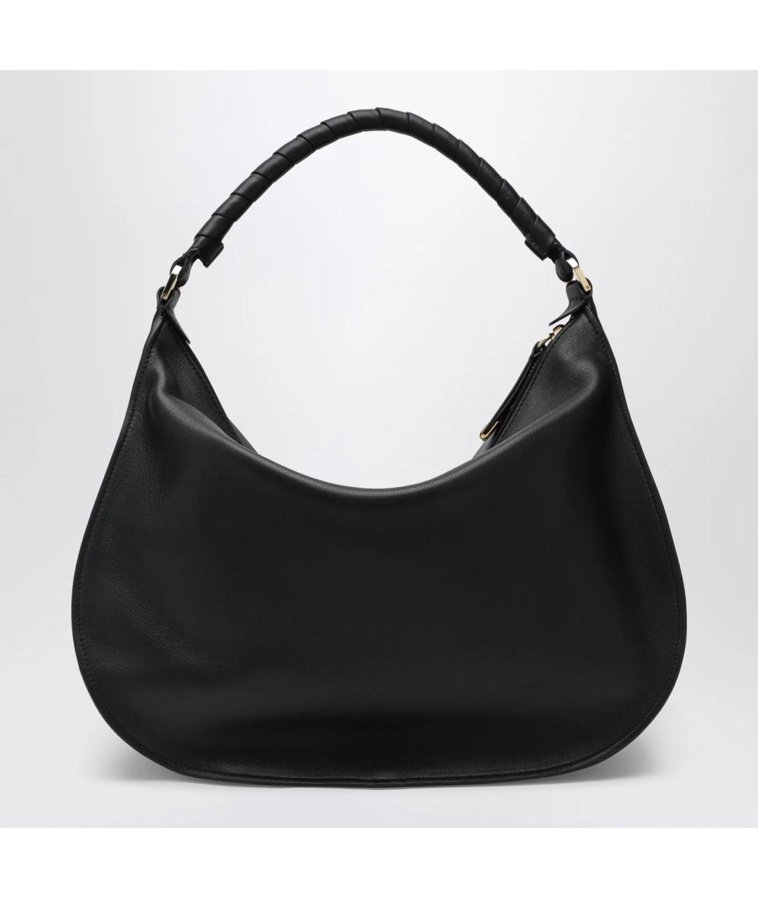 CHLOE Черная кожаная сумка через плечо, фото 2