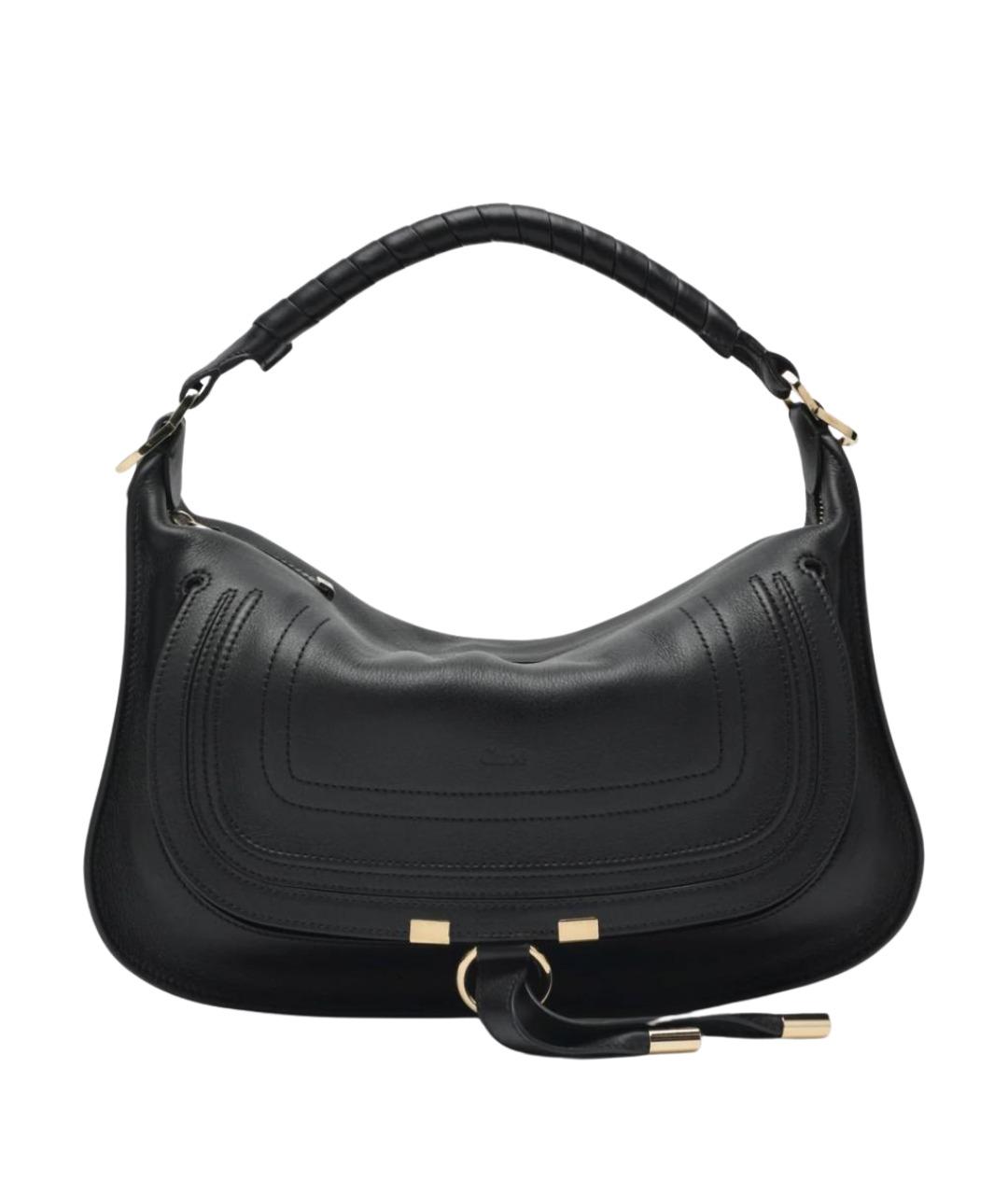 CHLOE Черная кожаная сумка через плечо, фото 1