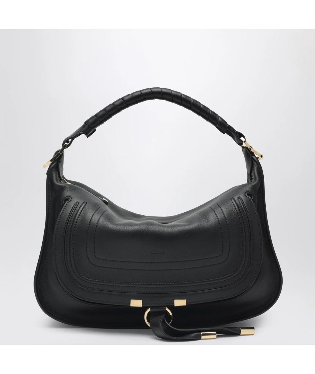 CHLOE Черная кожаная сумка через плечо, фото 3