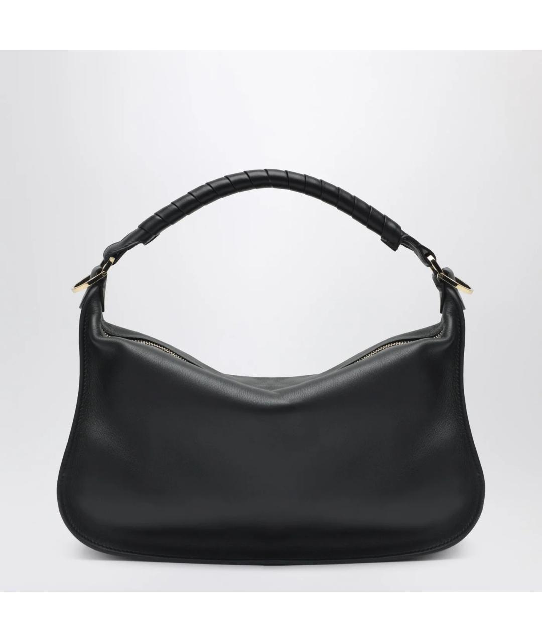 CHLOE Черная кожаная сумка через плечо, фото 2